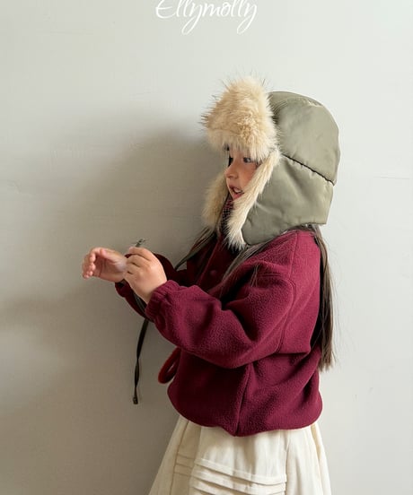 103[予約]ELLYMOLLY eskimo fur puffer hat