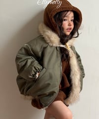 5[予約]ELLYMOLLY eskimo fur jumper