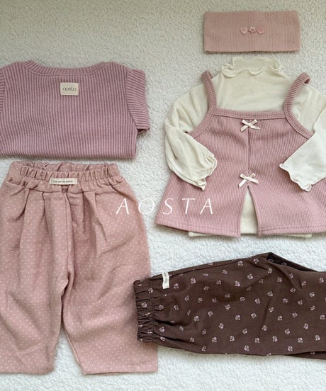 31[予約]Aosta milk dot pants