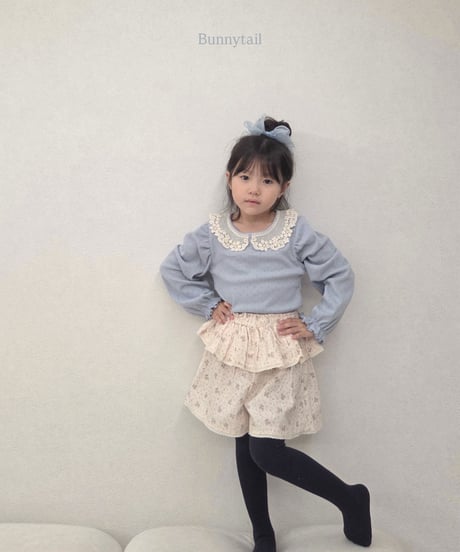 17[予約]bunnytail lace collar t