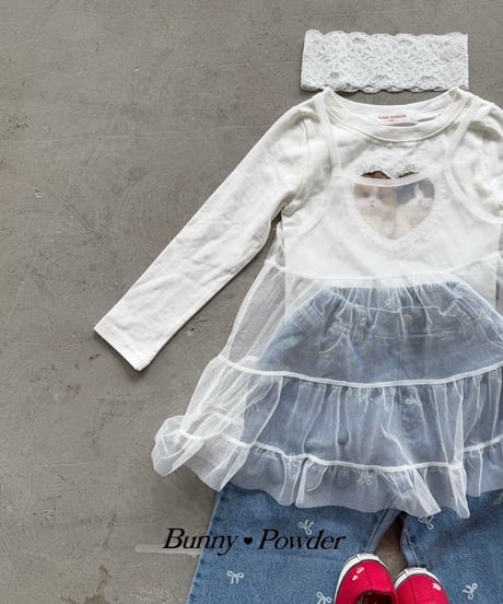 73[予約]bunny powder lace hairband