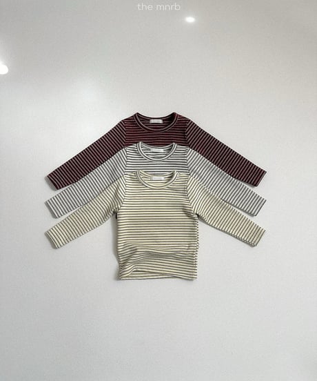 30[予約]minirobe yoyo border tee