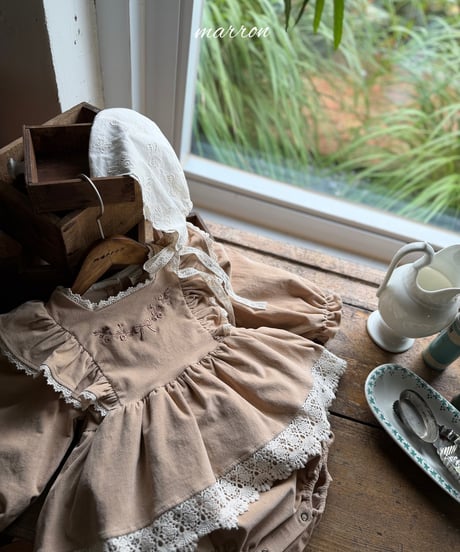 49[予約]marron bouquet suit(6-18m)