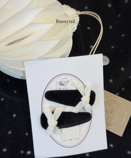 19[予約]bunnytail petit ribbon pin (2piece set)