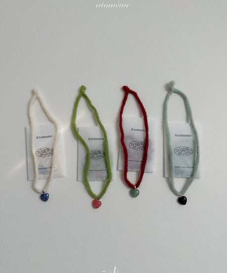 49[予約]atomeme love stone necklace