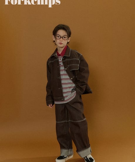 2[予約]FORKCHIPS union denim jacket