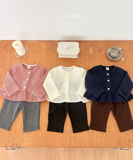 9[予約]ohho elle frill cardigan