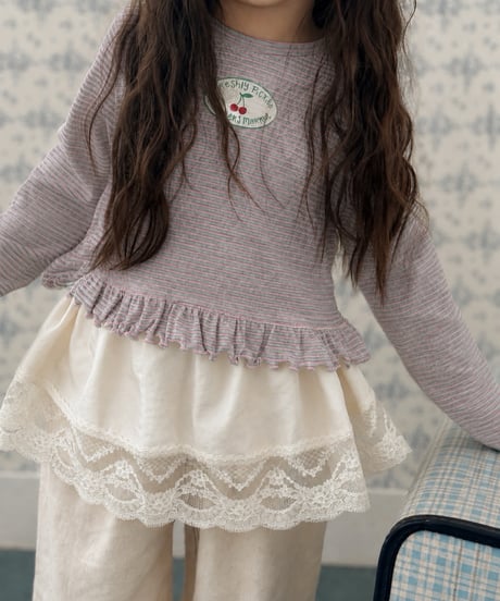 34[予約]poisson milky layered skirt