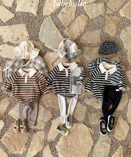 56[予約]bebeholic striped suit
