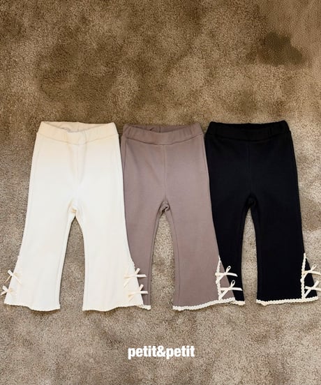 36[予約]petit&petit may lace flare pants