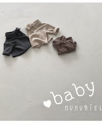 5[予約]nunubiel bebe waffle shirt