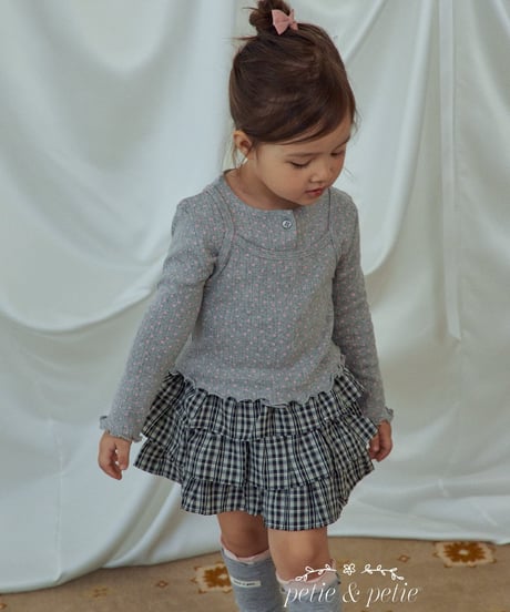 23[予約]petit&petit flower cardigan set