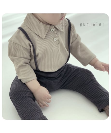 5[予約]nunubiel bebe waffle shirt
