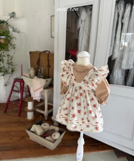 37[予約]marron flower apron