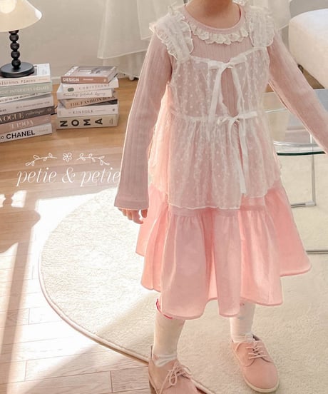 22[予約]petit&petit sugar frill vest