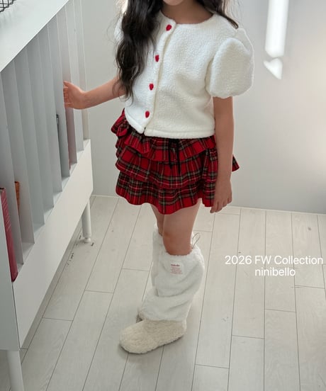 17[予約]ninibello meringue heart short sleeve cardigan(12m-2XL)