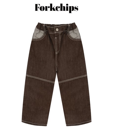 3[予約]FORKCHIPS union roll up pants