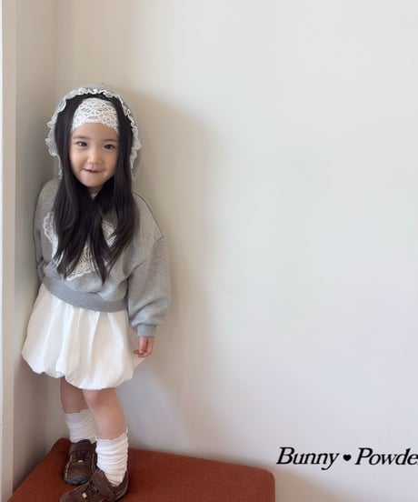 73[予約]bunny powder lace hairband