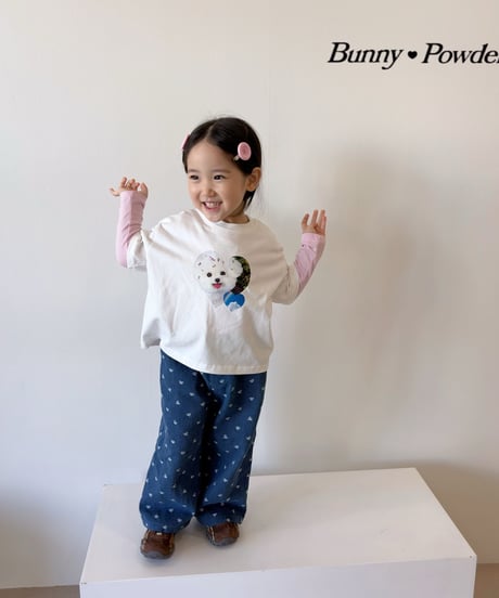48[予約]bunny powder lovely denim pants