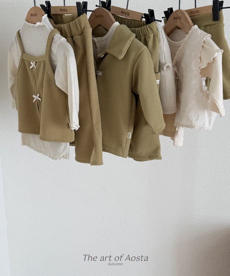 20[予約]Aosta lace open vest