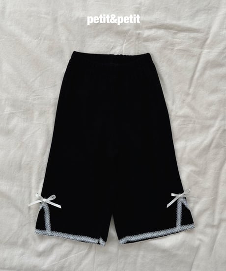 36[予約]petit&petit lace wide pants