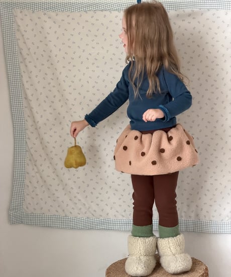 86[予約]aiai dot fur skirt leggings