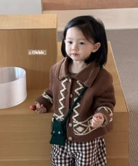11[予約]ololala nordic knit cardigan
