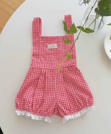 46[予約]ninibello pine pumpkin romper