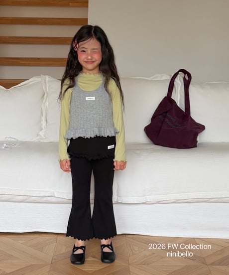 3[予約]ninibello soft half moon tee