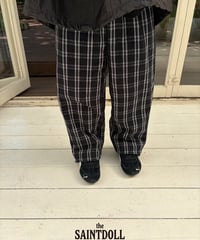49[予約]saintdoll check string pants