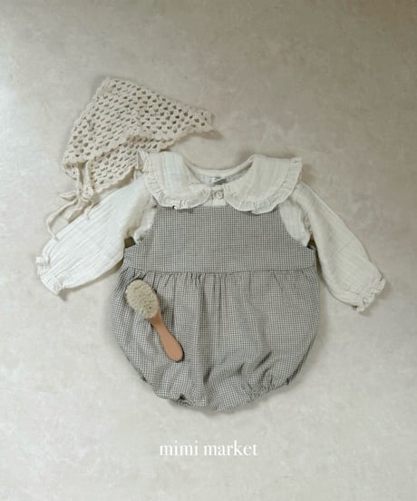 1[予約]mimi market check suspender suit