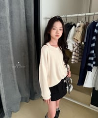 35[予約]COMMA slit knit t