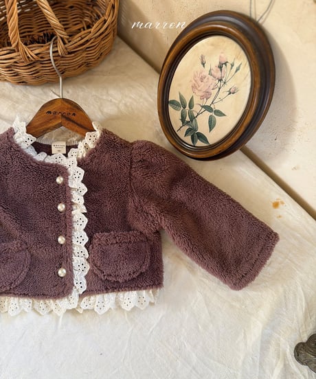 1[予約]marron laura fur jacket(XS-L)