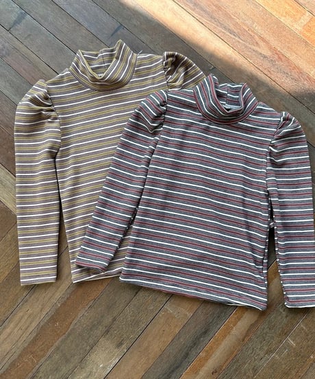 2[予約]mon Atelier mellow stripe t