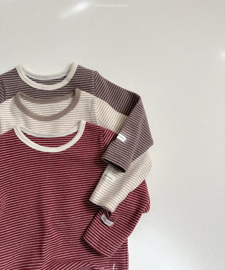 3[予約]atomeme arden stripe t