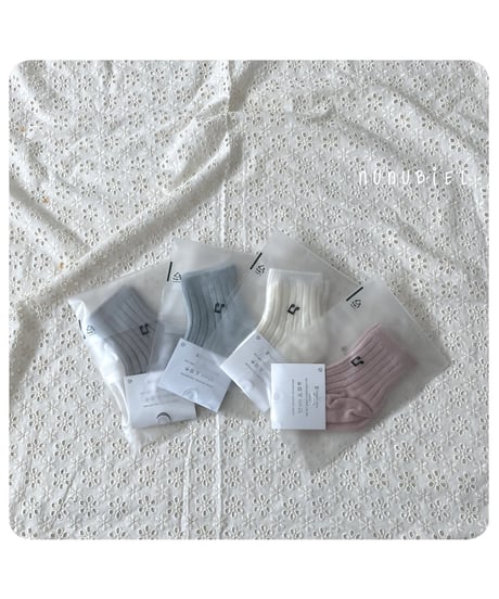 51[予約]nunubiel rib socks