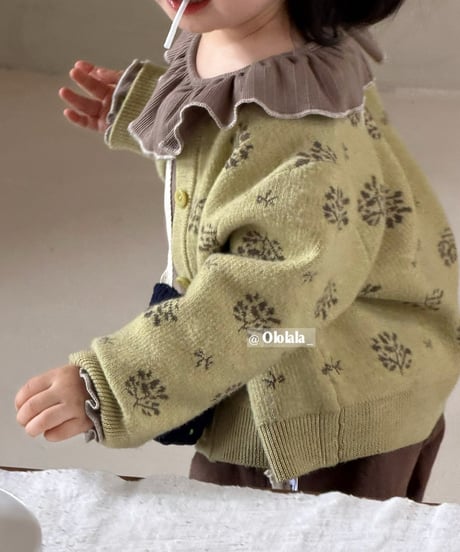 2[予約]ololala lua lime knit cardigan