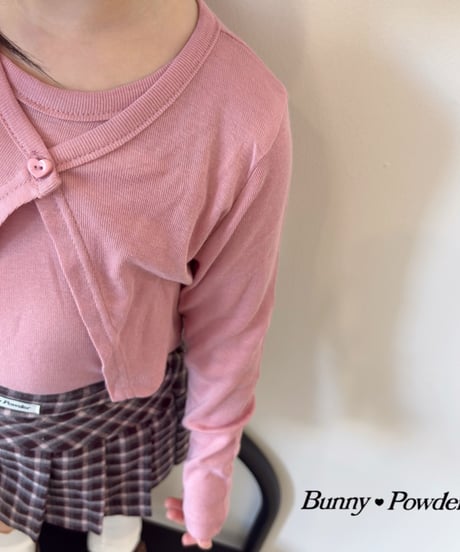 15[予約]bunny powder tencel cardigan