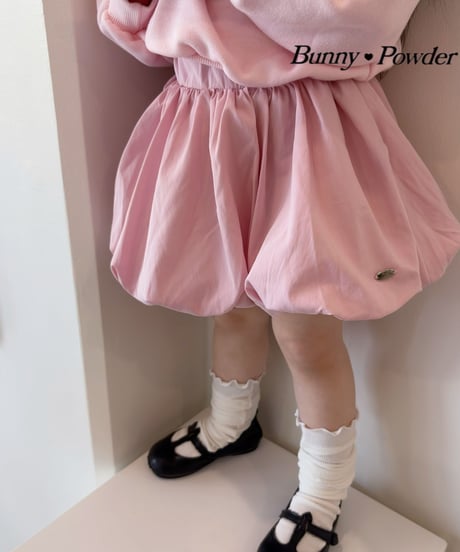 56[予約]bunny powder balloon skirt