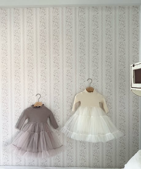 3[予約]monbebe ribbed tulle ops
