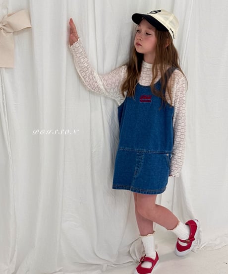 4[予約]poisson denim dress