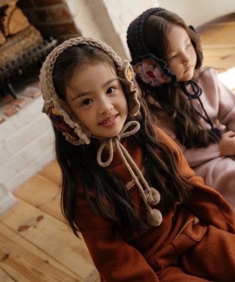 20[予約]OREN tiji flower knit hairband