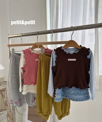 18[予約]petit&petit mimi rib tanktop