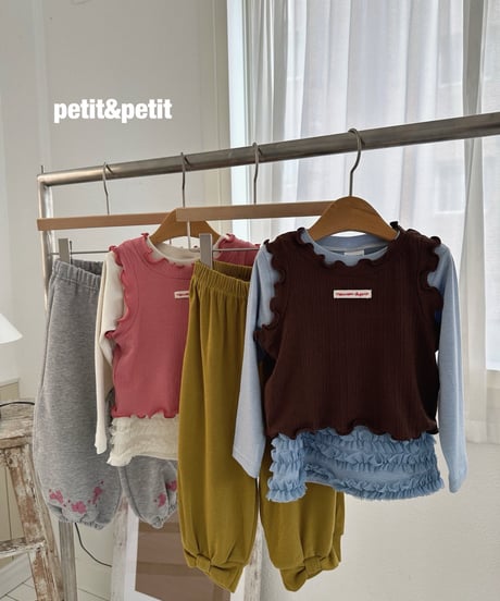 18[予約]petit&petit mimi rib tanktop