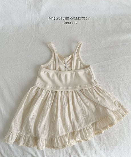 25[予約]melikey ballet frill sleeveless ops