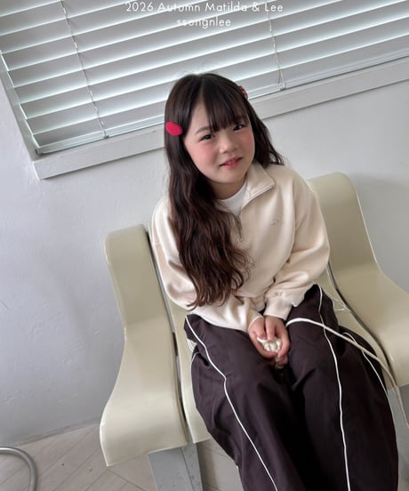 38[予約]matilda&lee half zip up knit