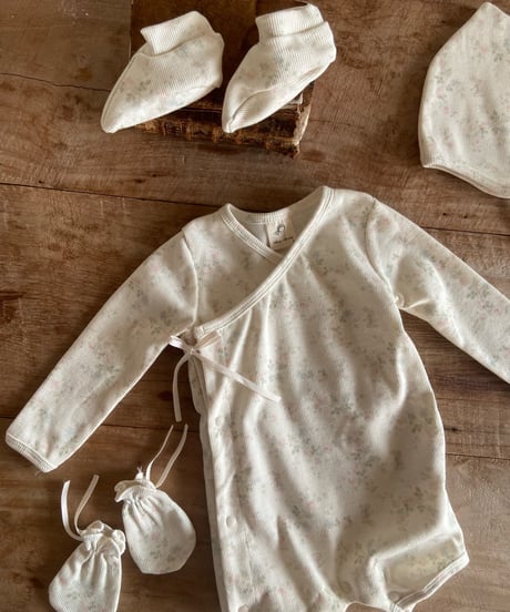 37[予約]anneshirley floral newborn romper