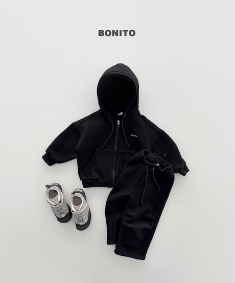 27[予約]bonito double brushed zip-up hoodie