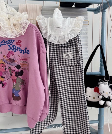 30[予約]poisson elodie check pants