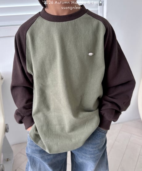 17[予約]matilda&lee color matching raglan tee